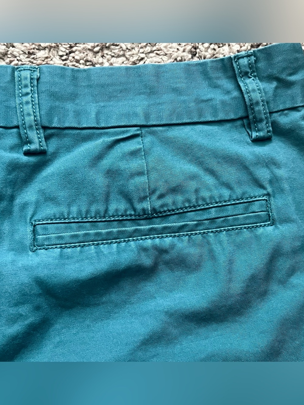 Old Navy Teal/Grey Flat-Front Chino Shorts set, like new - Picture 14 of 15